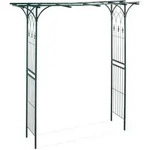 Relaxdays Rosenbogen, Dunkelgr&uuml;n, Metall, 202x205x52 cm, Gartenzubeh&ouml;r, Gartendeko