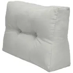 Beautissu Palettenkissen, Hellgrau, Textil, 40x20x60 cm, Outdoor-Kissen,
