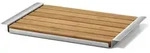 Zack Schneidebrett Panas, Edelstahl, Holz, Metall, Bambus, 24.6x2.6x38.3 cm,