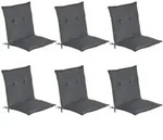 Beautissu Niederlehnerauflage, Graphit, Textil, 6-Sitzer, F&uuml;llung: Polyurethan