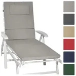 Beautissu Rollliegenauflage, Hellgrau, Textil, 60x5x200 cm, Outdoor-Kissen,