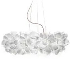 Slamp H&auml;ngeleuchte Clizia, Wei&szlig;, Transparent, Kunststoff, Bl&auml;tter,Bl&auml;tter,