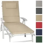 Beautissu Rollliegenauflage, Sand, Textil, 60x5x200 cm, Outdoor-Kissen,