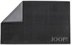 Joop! Badematte Classic Doubleface, Schwarz, Hellgrau, Textil, Uni, rechteckig, 50x80