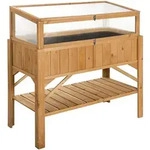 tectake Hochbeet, Braun, Holz, Baum/Pflanze/Natur, Rechteckig, 57x90x119 cm,