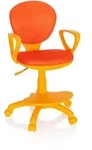Mid.you Jugenddrehstuhl, Orange, Kunststoff, Drehkreuz, 53x83-95x51 cm,