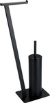 Wenko WC-B&Uuml;RSTENKOMBINATION Schwarz 15x68.5x30 cm