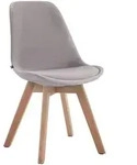 CLP Stuhl, Grau, Holz, 48x84x55 cm, Esszimmer, St&uuml;hle, Esszimmerst&uuml;hle,