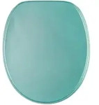 Sanilo Wc-Sitz, T&uuml;rkis, Holzwerkstoff, Oval, 38x6x47 cm, Badezimmer, WC...