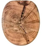 Sanilo Wc-Sitz, Braun, Holzwerkstoff, Oval, 38x6x47 cm, Badezimmer, WC...