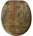 Sanilo Wc-Sitz, Braun, Holzwerkstoff, Oval, 38x6x47 cm, Badezimmer, WC Ausstattung,