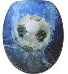 Sanilo Wc-Sitz, Blau, Holzwerkstoff, Oval, 38x6x47 cm, Badezimmer, WC Ausstattung, WC