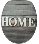 Sanilo Wc-Sitz, Braun, Holzwerkstoff, Oval, 38x6x47 cm, Badezimmer, WC...