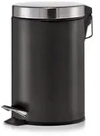 Zeller Present Kosmetikeimer, Schwarz, Metall, Rund, 17x26x17 cm, Badaccessoires,