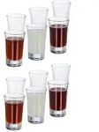 Relaxdays Schnappsglas, Transparent, Glas, Essen & Trinken, Gl&auml;ser, Schnapsgl&auml;ser