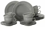 Seltmann Weiden Kaffeeservice, Grau, Keramik, 18-teilig, Rund, 24x18.1x43 cm, Essen &