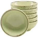 Creatable Dipschalenset, Gr&uuml;n, Keramik, 6-teilig, rund, Essen & Trinken,...