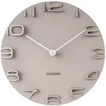 Karlsson Wanduhr The edge, Grau, Kunststoff, 42x42x5 cm, Dekoration, Uhren,...