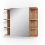 Vicco Badspiegelschrank, Honigeiche, Holzwerkstoff, 8 F&auml;cher, Rechteckig,