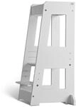 tiSsi Lernturm Felix, Wei&szlig;, Holz, Buche, massiv, 40x91x45 cm, Made in Europe,