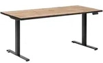 Mid.you Schreibtisch, Eiche, Holzwerkstoff, rechteckig, Kufe, 75x73-117.5x160 cm,