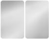 Wenko Herdabdeckplatte, Silber, Kunststoff, Glas, 2-teilig, 30x1.8-5.5x52 cm,