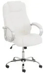 CLP Chefsessel, Wei&szlig;, Metall, 66x113x70 cm, Arbeitszimmer, B&uuml;rost&uuml;hle, Chefsessel