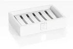 Joop! Seifenschale Bathline, Wei&szlig;, Kunststoff, 12.5x3x8.5 cm, Badaccessoires,