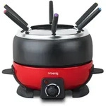 HKoenig Fondue-Set, Schwarz, Metall, 25x15.5x21.5 cm, K&uuml;chenger&auml;te, Tischgrills &