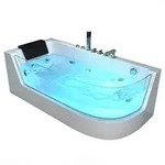 Home Deluxe Whirlpool, Wei&szlig;, Keramik, 170x59x80 cm, Badezimmer, Baden & Duschen,