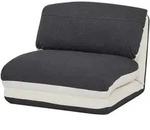 MCW Schlafsessel, Beige, Schwarz, Textil, 75x60x75 cm, Wohnzimmer, Sessel,