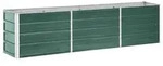 vidaXL Hochbeet, Gr&uuml;n, Metall, 40x45x240 cm, Gartenzubeh&ouml;r, Hochbeete