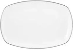 Seltmann Weiden Servierplatte, Wei&szlig;, Keramik, Rechteckig, 23.7x3.9x35 cm,
