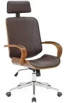 CLP Drehstuhl, Braun, Walnuss, Metall, 70x118x70 cm, Arbeitszimmer, B&uuml;rost&uuml;hle,