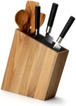 Continenta Messerblock,, Braun, Holz, 9x31x34 cm, Kochen, K&uuml;chenmesser,
