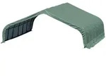 Zeltgarage Run-In-Shed, Dunkelgr&uuml;n, Kunststoff, 670x320x610 cm, ohne Boden,