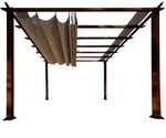 Pergola, Metall, 350x235x350 cm, Sonnenschutz & Sichtschutz, Pavillons & Pergolas,