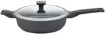 GSW Schmorpfanne Easy Click, Schwarz, Metall, 4 L, rund, 8.2 cm, mit Dampfablass,