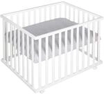Roba Laufgitter, Wei&szlig;, Holzwerkstoff, Rechteckig, 72.5x72x98 cm, Babym&ouml;bel,