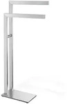 Zack Handtuchst&auml;nder, Edelstahl, Metall, 15x80x38.5 cm, Badaccessoires,