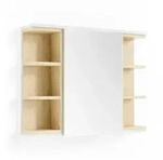 Vicco Badspiegelschrank, Wei&szlig;, Holzwerkstoff, 8 F&auml;cher, Rechteckig,...
