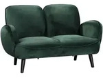 Atlantic home collection Sofa, Gr&uuml;n, Textil, 2-Sitzer, 140x83x87 cm, Wohnzimmer,