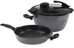 Stoneline Schmorpfanne, Grau, Metall, Kochen, Pfannen