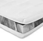 AM Qualit&auml;tsmatratzen Basic, Wei&szlig;, Textil, Uni, F&uuml;llung: Polyetherschaumkern,
