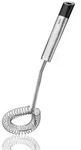 Gefu Schneebesen, Schwarz, Edelstahl, Metall, Kunststoff, 7.1x8.3x31.8 cm,