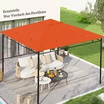 Outsunny Pavillondach,, Orange, Kunststoff, 298x1x298 cm, Sonnen- & Sichtschutz,
