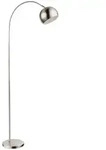Globo Stehleuchte Benno, Wei&szlig;, Nickel, Metall, 25x150x46 cm, CE, Fu&szlig;schalter,