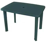 vidaXL Gartentisch, Gr&uuml;n, Kunststoff, rechteckig, 68x72x101 cm, Gartenm&ouml;bel,