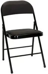 Mid.you Klappstuhl, Schwarz, Textil, Metall, A-Form, 44x80x49 cm, klappbar,