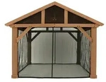 Moskitonetz, Schwarz, Kunststoff, Sonnen- & Sichtschutz, Pavillons & Pergolas